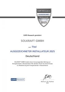 A4_EUPD Research Awarded Installer_SOLKRAFT GMBH_2025 2